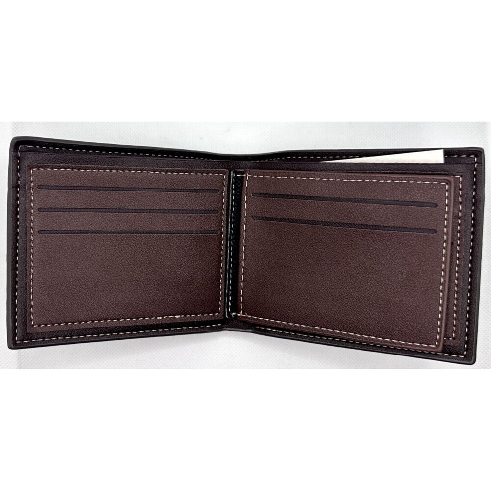 Fashion Men's Bifold Leather Wallet ID Credit Card Holder Billfold Purse Clutch - Picture 2 of 5